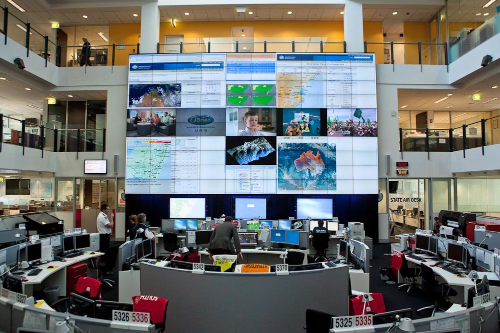 video wall NSW Rural Fire Services (20 of 46)