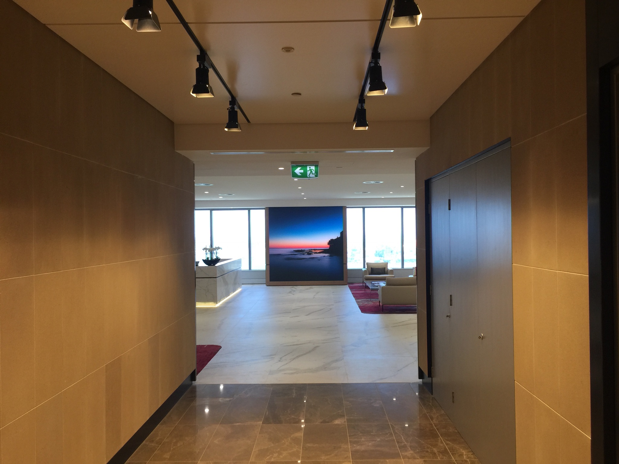 video wall reception